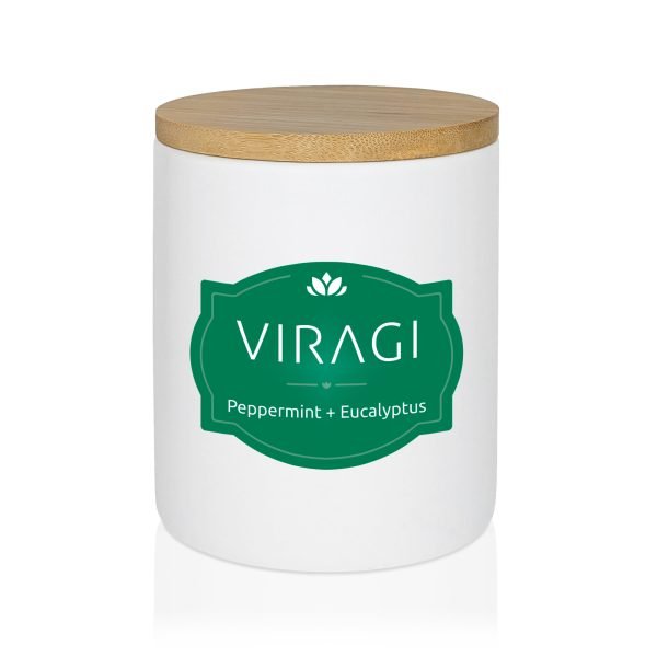 Peppermint+Eucalyptus Scented Candle