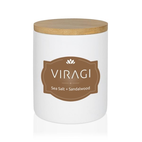 SeaSalt+Sandalwood Scented Candle