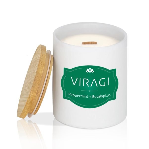 Peppermint+Eucalyptus Scented Candle