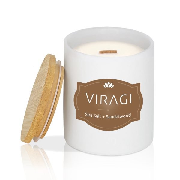SeaSalt+Sandalwood Scented Candle