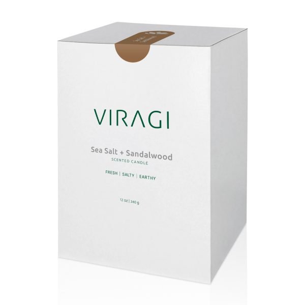 SeaSalt+Sandalwood Scented Candle