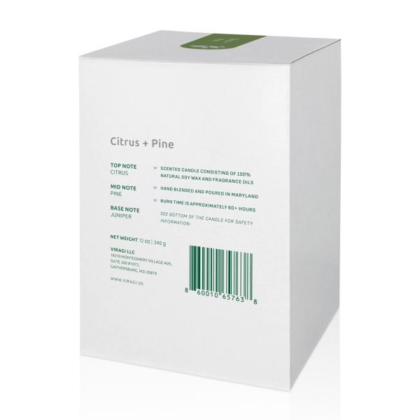 Citrus+Pine Scented Candle