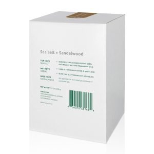 SeaSalt+Sandalwood Scented Candle