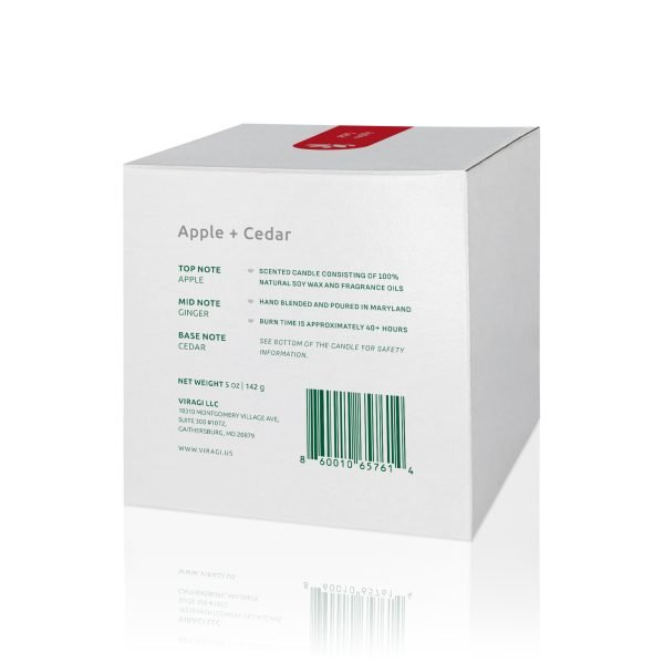 Apple+Cedar Mini Scented Candle
