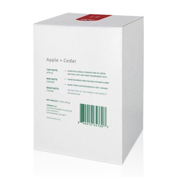 Apple+Cedar Scented Candle